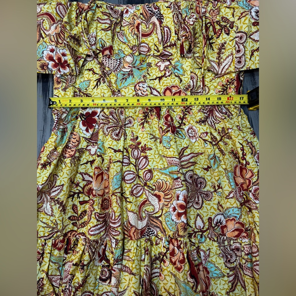 Ulla Johnson Lila Off the shoulder Multicolor Floral Patterned Dress - Picture 6 of 15